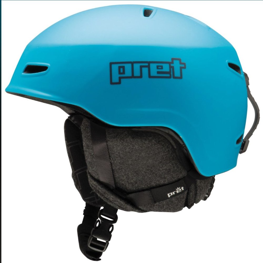 Pret Shaman Snow Helmet Men Size Small 51-55cm Ski Snowboarding Vented Blue New